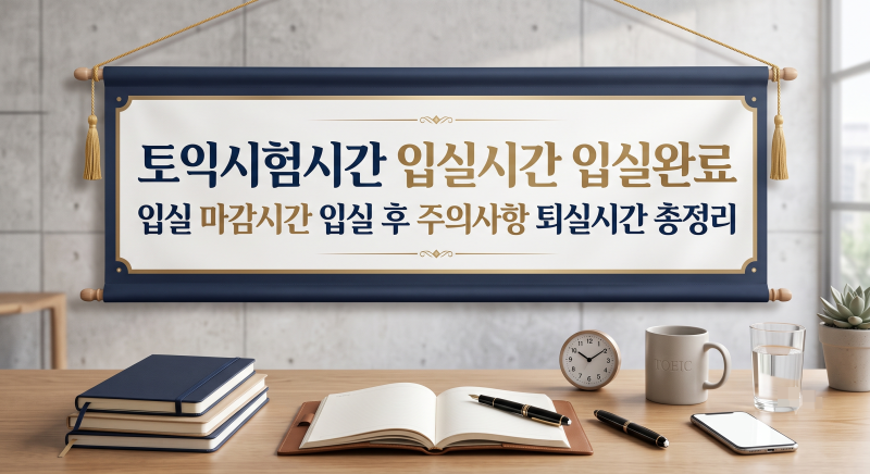 토익시험시간 입실시간 입실완료 입실 마감시간 입실 후 주의사항 퇴실시간 총정리