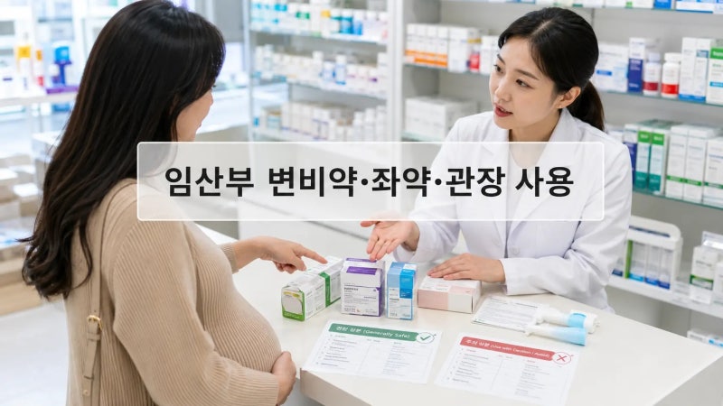임산부 변비 너무 심할 때, 변비약·좌약·관장 써도 될까?
