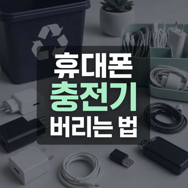 휴대폰 충전기 버리는 법, 종량제봉투부터 무료수거까지 기준 정리