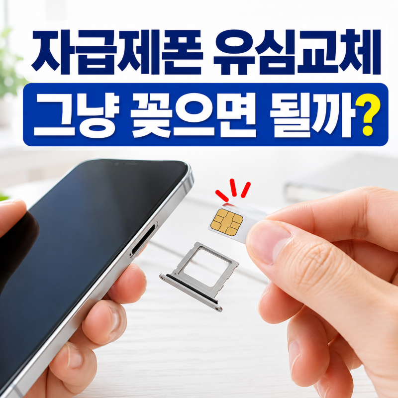 자급제폰 유심 그냥 꽂으면 될까요? 상황마다 달라요