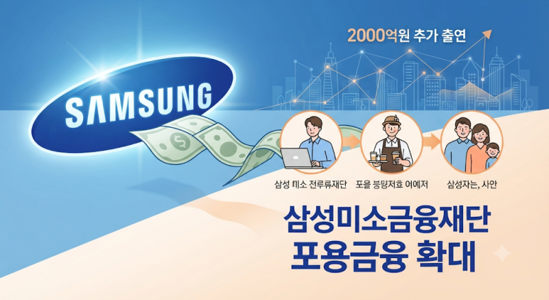 삼성미소금융재단 대출 총정리! 최대 3,000만 원 일반 국민 지원 대상·조건·신청방법 한번에 ....