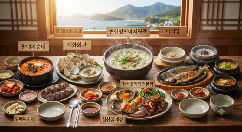 부안 여행의 정석, 2026년 기준 현지인이 추천하는 부안 맛집 베스트 5