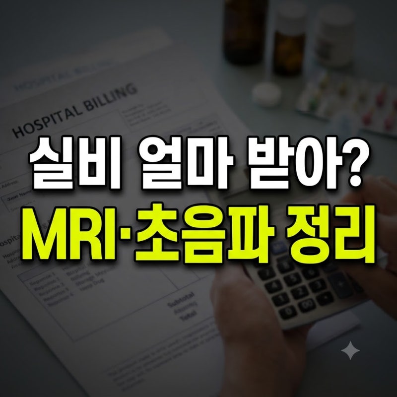비급여2편 (건강보험심사평가원 자료 근거)척추·관절 MRI와 초음파 실비 청구 가이드: 건강보....