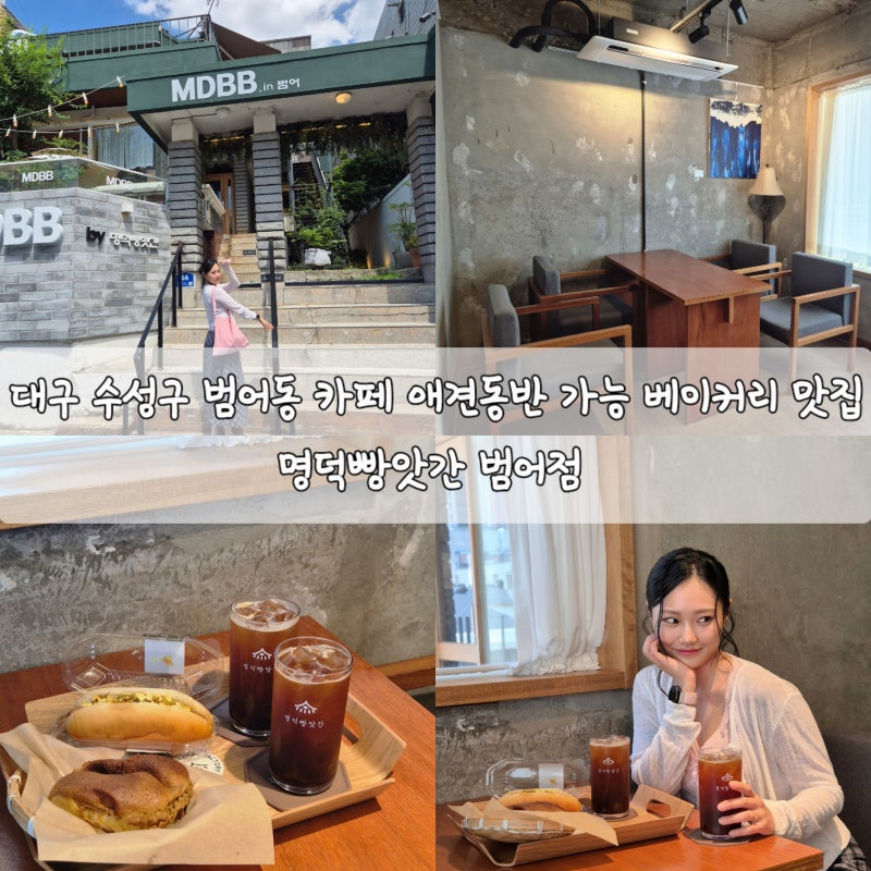 대구 수성구 범어동 카페 애견동반 가능 베이커리 맛집 명덕빵앗간 범어점