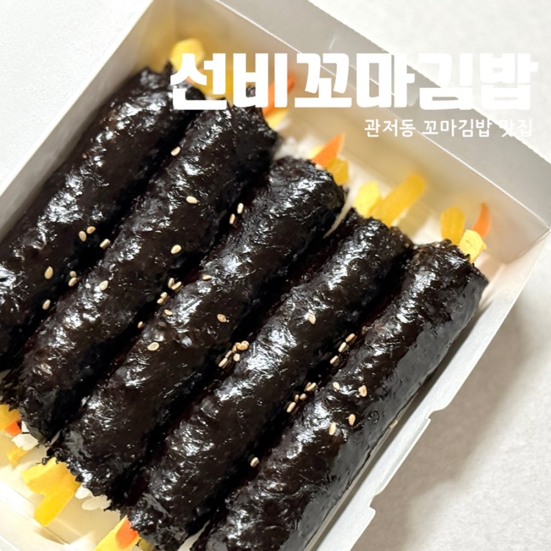 대전 관저동 맛집 선비꼬마김밥 관저점, 꼬마김밥 떡볶이 포장 후기