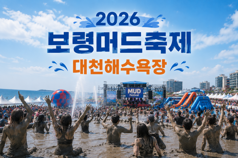 2026 보령머드축제 대천해수욕장 일정 입장료 체험 프로그램 총정리