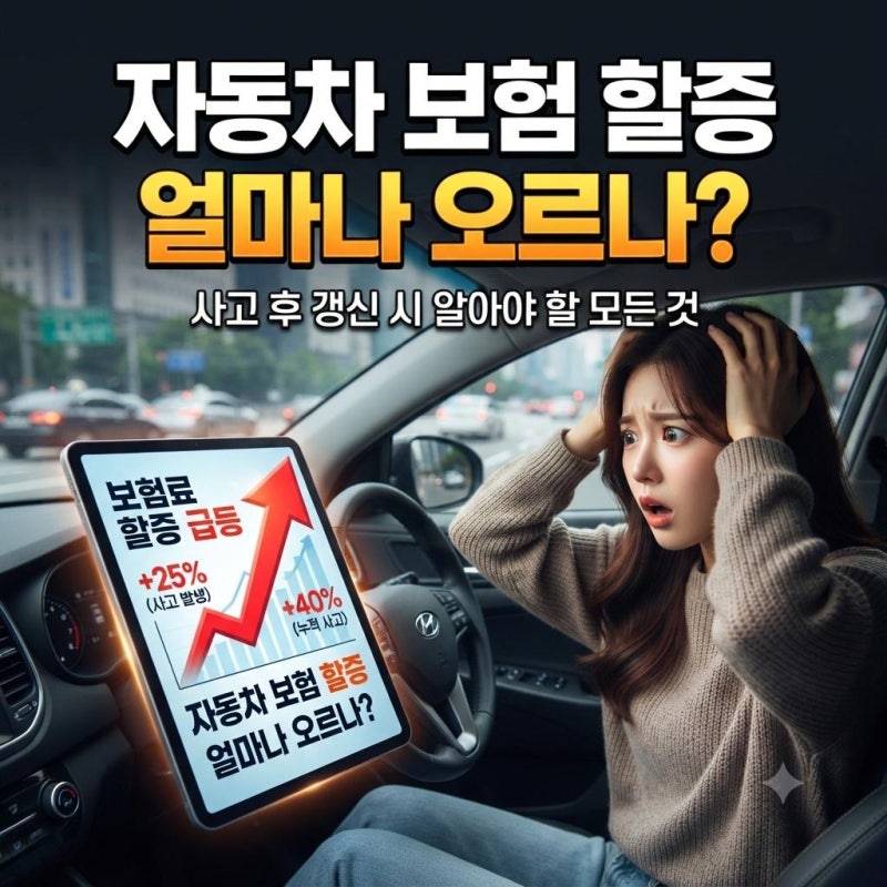 자동차 보험 할증,얼마나 오르나?