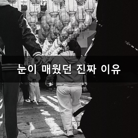 선크림 눈시림 원인과 해결 방법 공유해요