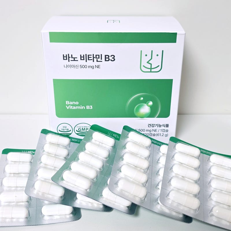 만성피로에 지친 직장인 영양 관리｜바노 비타민 B3 500mg 솔직후기