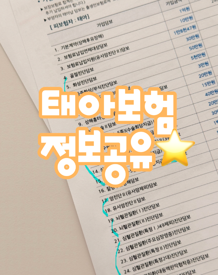 13주 가입_태아보험 가격 평균/가격대, 특약 삭제 최종본 내돈내산 찐후기