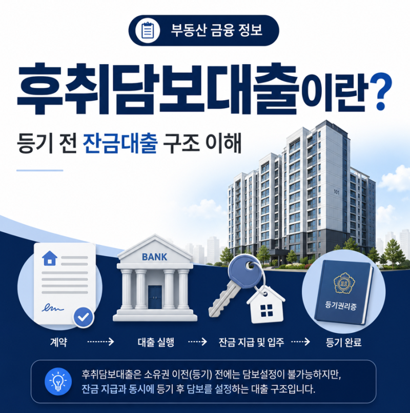 후취담보대출 은행 승인 조건과 필요서류 정리