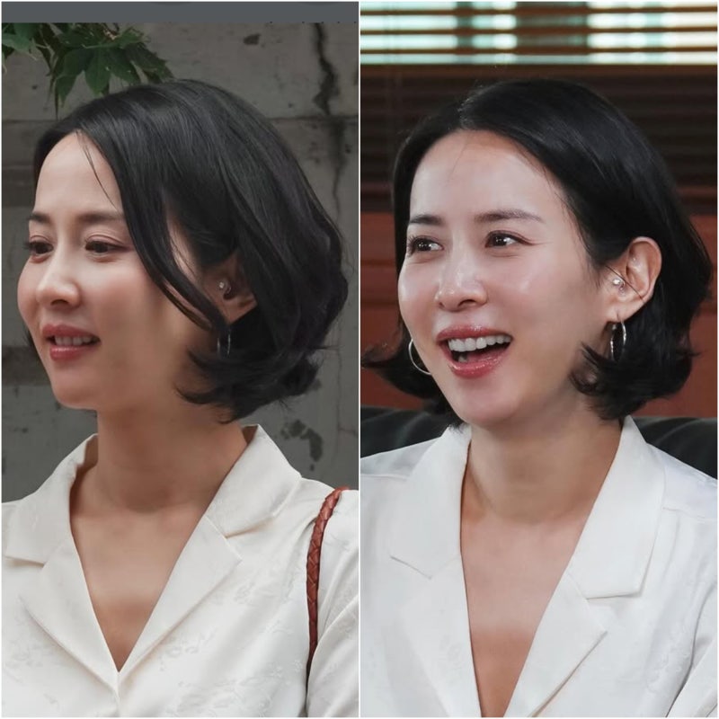 조여정 단발, 턱선 리프팅 효과? J컬 C컬 40대 헤어스타일
