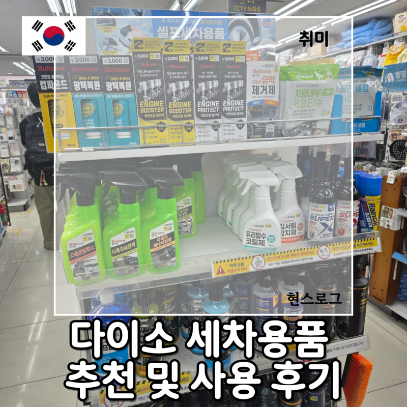 다이소 세차용품 추천 버그클리너 카샴푸 미트 사용 후기