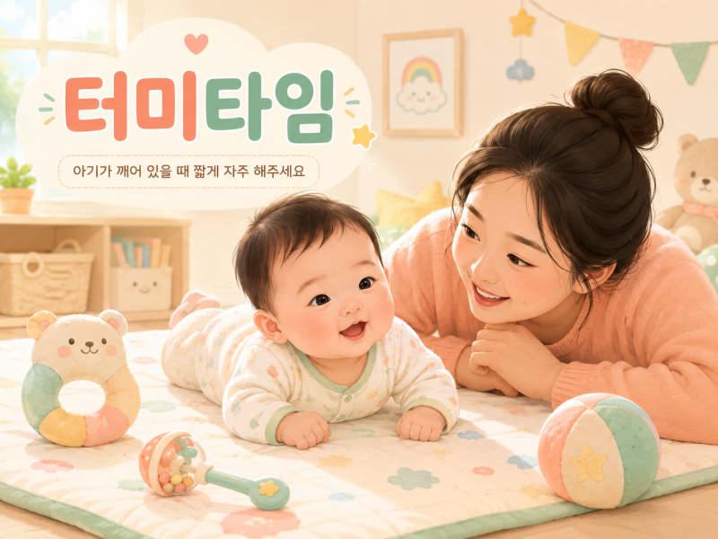 신생아 터미타임 완벽 가이드! 시기, 횟수, 주의사항