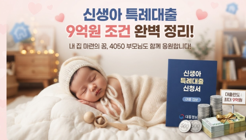 신생아 특례대출 9억 원 이하 기준은 언제 적용될까? KB시세가 9억 원을 넘으면 어떻게 될까?