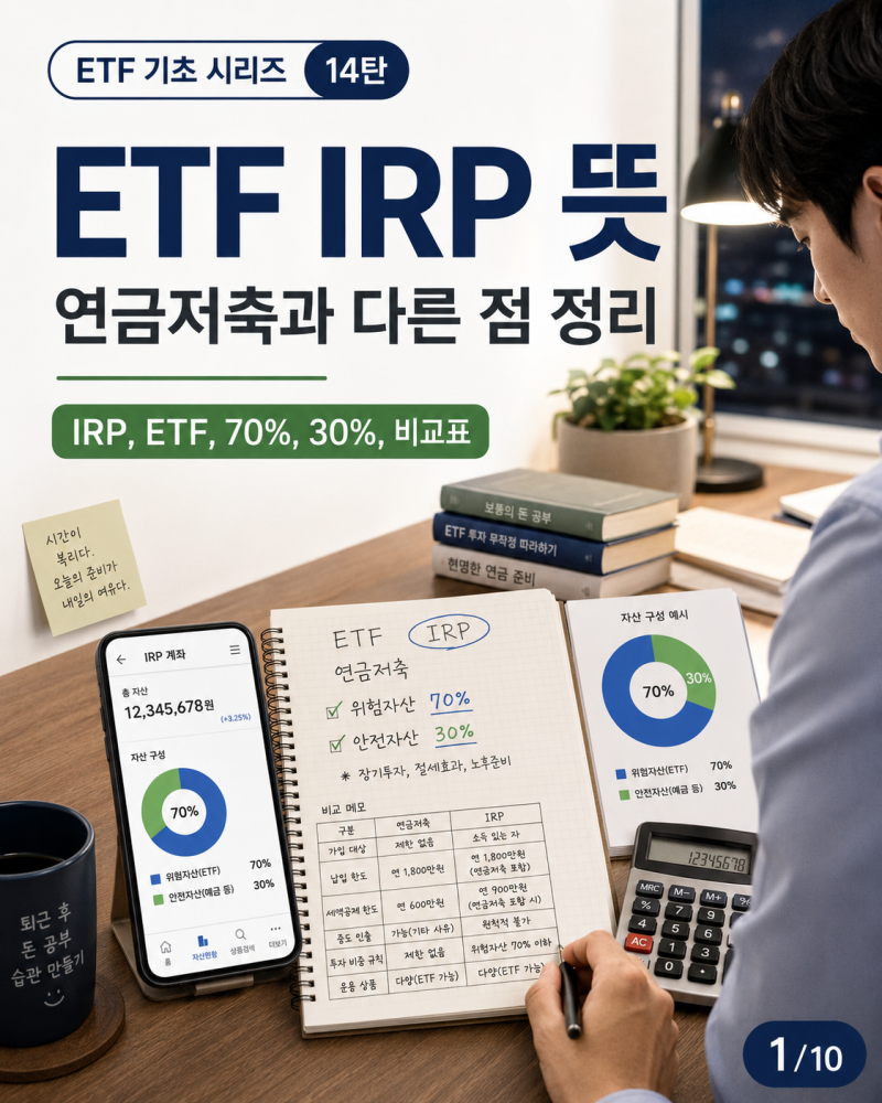 ETF IRP 뜻, 연금저축과 다른 점 정리