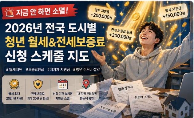[2030 청년 금융 마스터 Part 2] 숨은 주거비 수백만 원 환급! 2026년 청년 월세 특별지원 & 전세보....