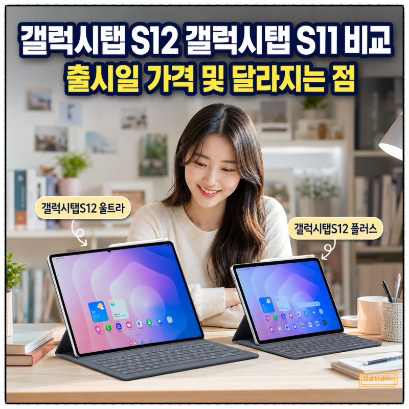 갤럭시탭 S12 출시일 가격 삼성 태블릿 PC S11과 달라지는 점