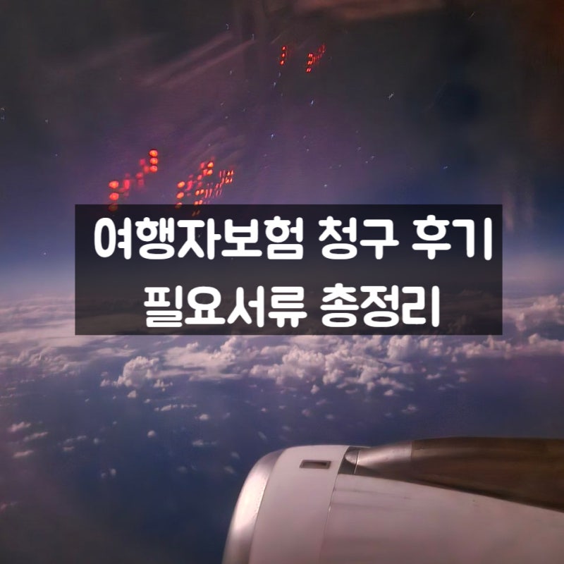 해외여행자보험 청구 후기:삼성화재 보험금 청구 절차와 필요서류 총정리