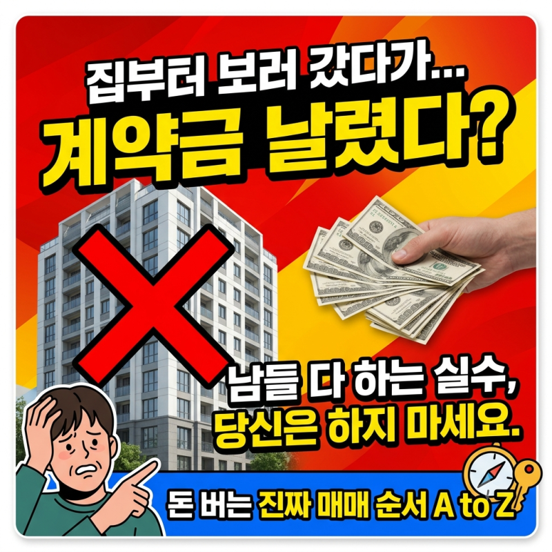 아파트 매매 절차, 계약금 전에 갈립니다