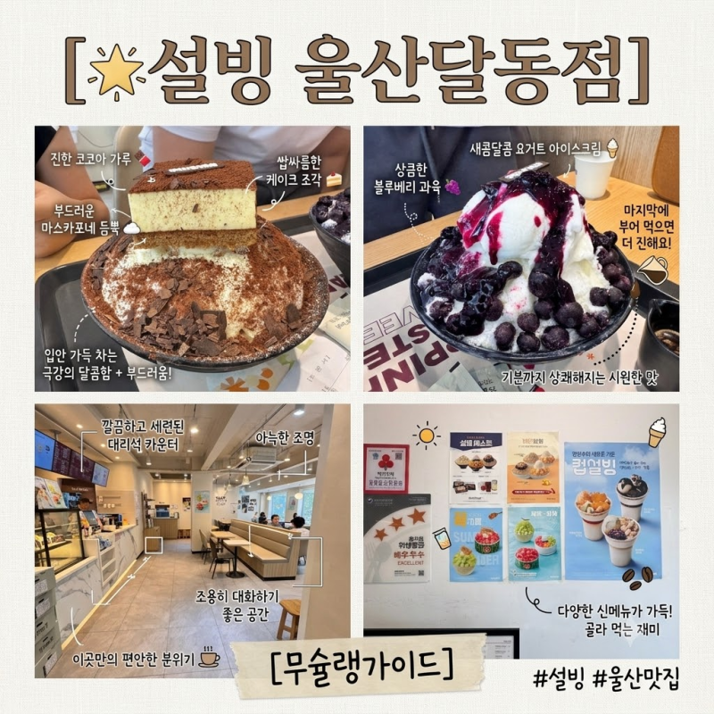요즘 설빙 가면 뭐 먹지 고민될 때 참고하는 베스트 메뉴 가격 리스트
