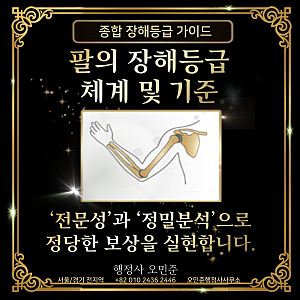 [산재]팔의 장해등급 체계 및 기준 장해등급 급수