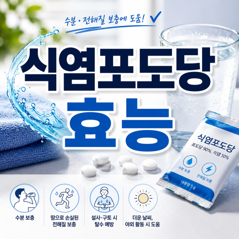 식염포도당 효능과 부작용, 올바른 섭취방법 총정리