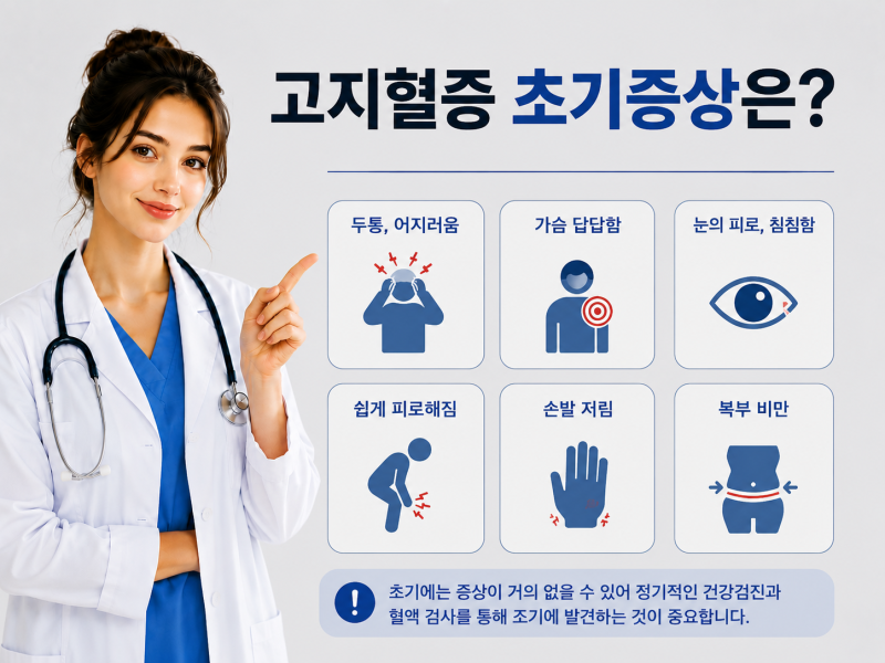 고지혈증 초기증상은?