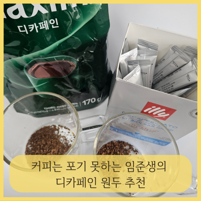 커피는 포기 못하는 임준생의 디카페인 원두 추천