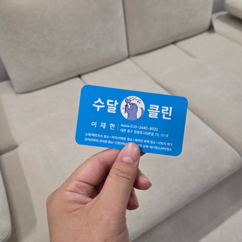 대전 쇼파 청소 수달클린홈케어 에싸소파 청소 후기