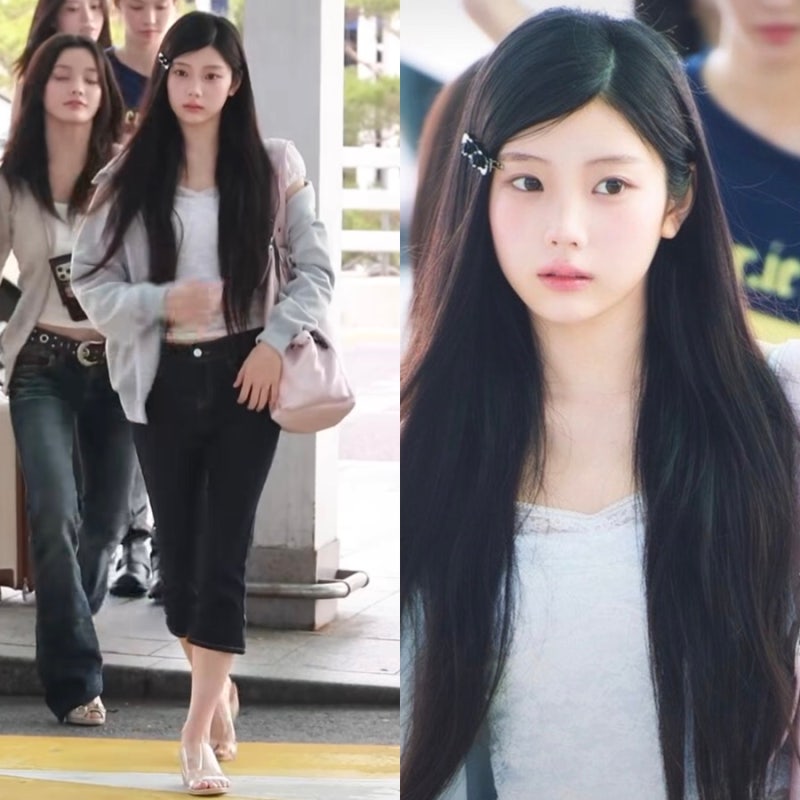 ILLIT Wonhee's Airport Fashion Proves the Return of Capri Pants