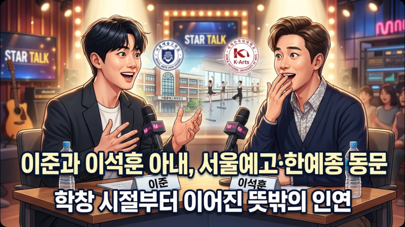 이준과 이석훈 아내 서울예고 한예종 동문 이야기
