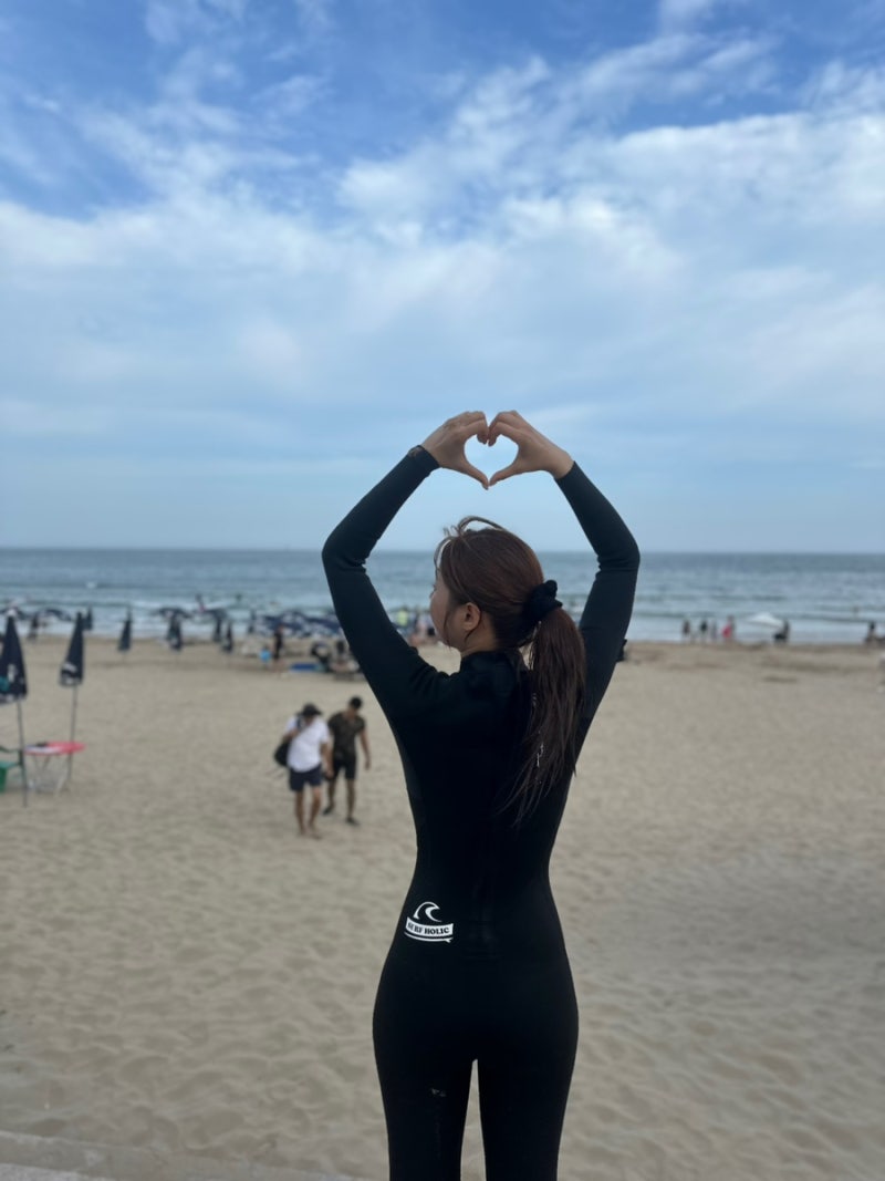 부산 액티비티 추천 서프 홀릭 송정점 서핑 강습 리얼 후기(강습시간 및 가격/준비물) | 문 토....