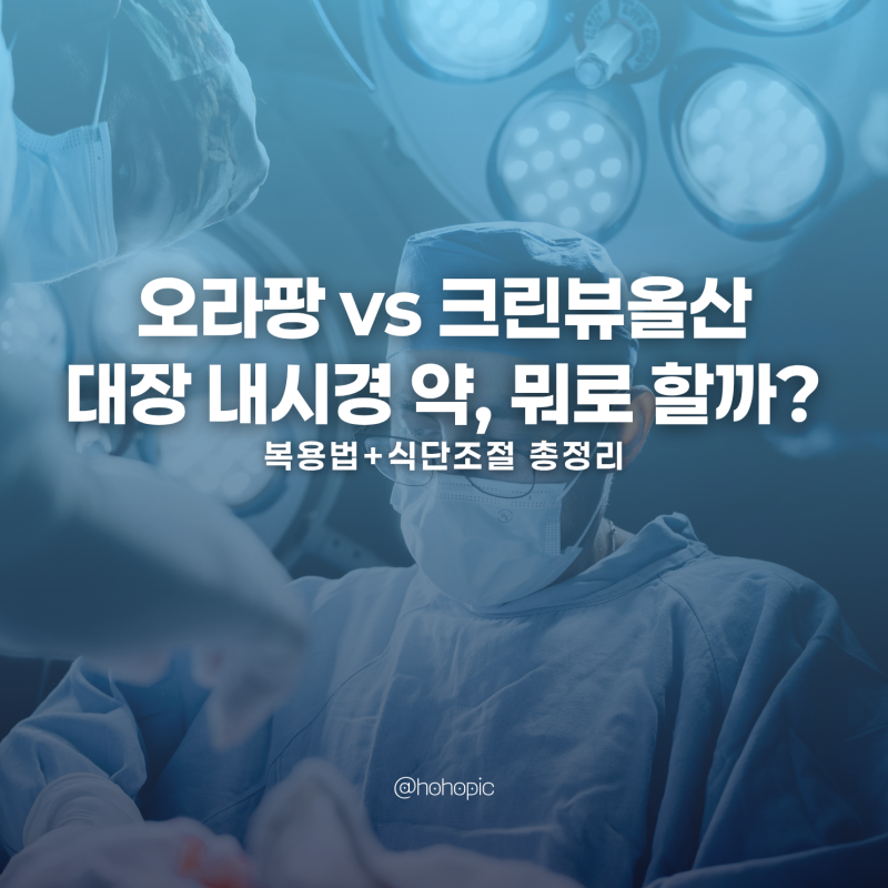 대장내시경 약 오라팡 크린뷰올산 둘 다 먹어본 후기 (복용법+식단조절 총정리)