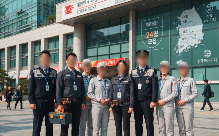 (재)우체국시설관리단 현장직원 9차 통합 채용! 기술/경비/미화 등 24명 모집 총정리[2026.7월 ....