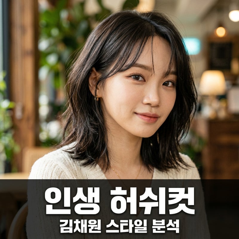 김채원 중단발 허쉬컷 1티어 등극! 거지존 탈출하는 인생 머리 주문법