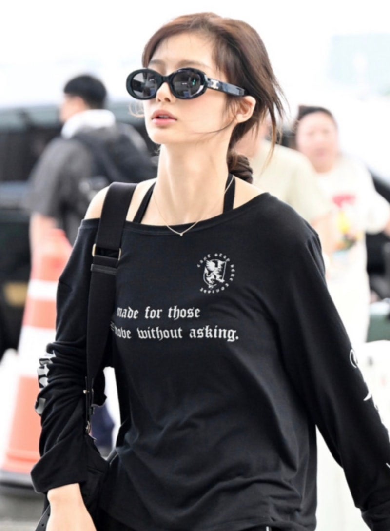 "선글라스가 얼굴보다 더 커 보였다"엔믹스 설윤, 공항에서 또 한 번 '소두 레전드' 만든 올블....