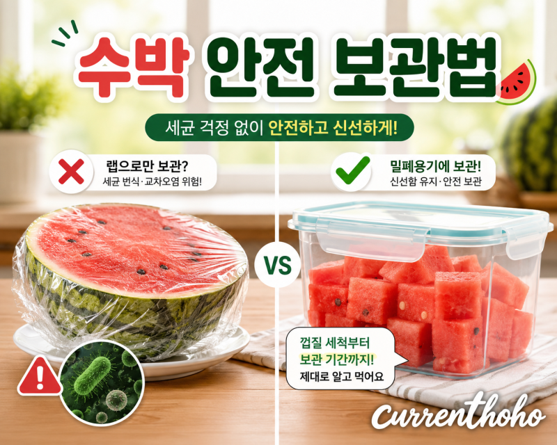 세균 득실득실한 수박, 여름철 수박 보관법 총정리!
