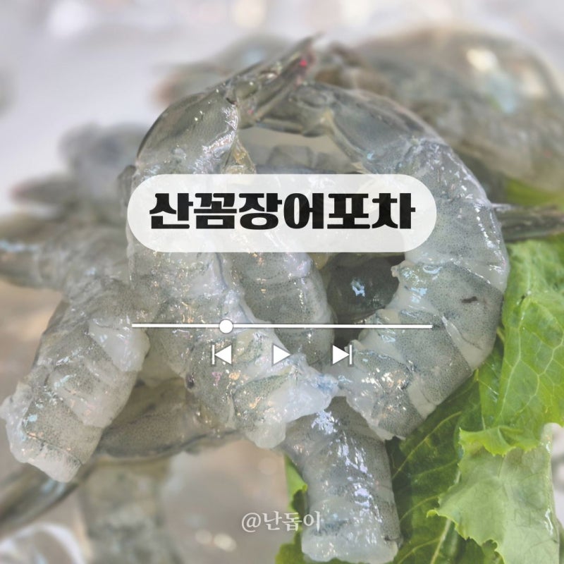 평택 생새우회 평택역 해산물 맛집 산꼼장어포차