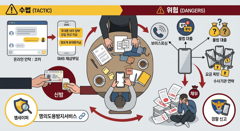 휴대폰 개통 대여 사기 피해, 엠세이퍼 조회부터 경찰 신고까지
