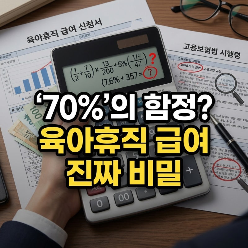 "육아휴직 급여, 통상임금 70%가 다가 아니라고?"...숨겨진 계산법, 놓치면 손해
