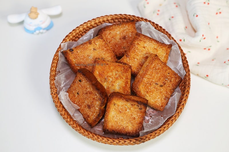 에어프라이어 식빵 러스크 만들기 식빵 요리