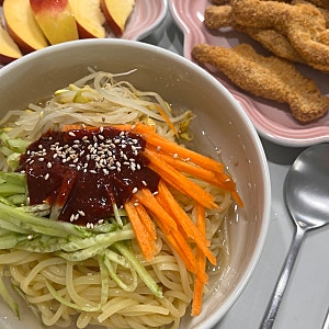 cj동치미 냉면육수로 만든 냉쫄면❄️