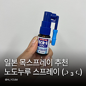 일본 목스프레이 추천 여행 중 목살릴 때 찾았던 노도누루 스프레이 솔직 후기