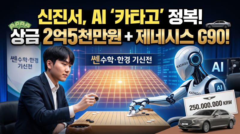 신진서vs 카타고 3번기 상금 2억5000만원