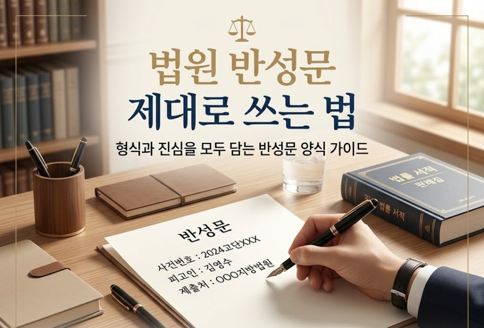 법원마약반성문 제대로쓰는법 공유