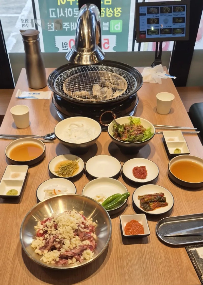 포항 장성동 맛집 담가화로구이 딥그린의 감성과 마늘 갈비살의 완벽한조화(리뷰 이벤트 혜....