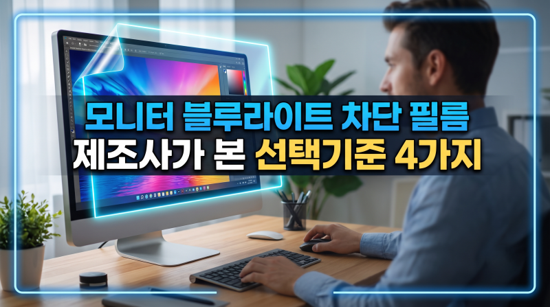 모니터블루라이트차단필름 제조사가 본 선택기준 4가지