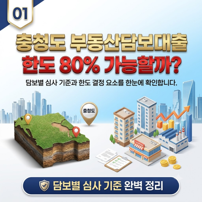 충청도 부동산담보대출 한도 금리 조건 핵심 절차, 승인 가능성을 높이는 방법