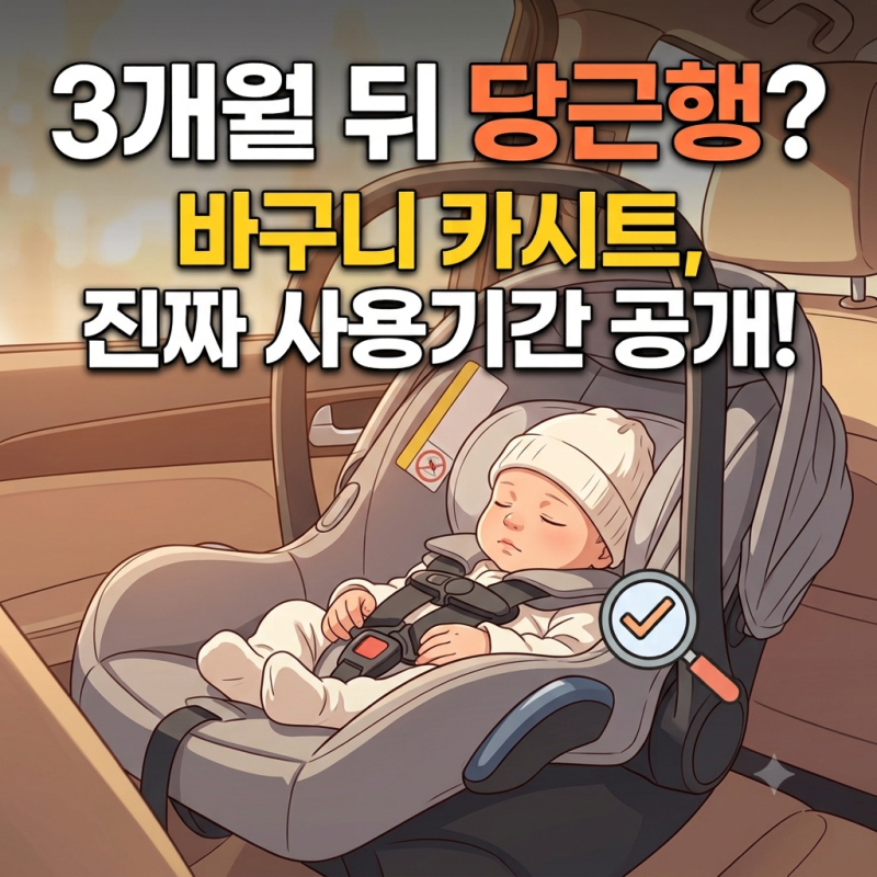 바구니 카시트, 몇 달 쓰려고 꼭 사야 할까?
